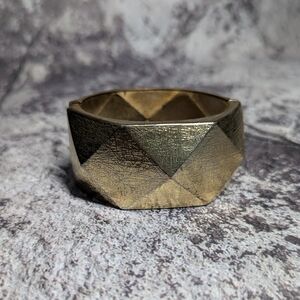 Geometric Gold-Tone Ring